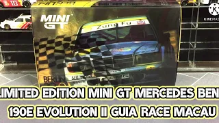 Mini GT Limited Edition Mercedes Benz 190E Evolution II Macau Exclusive