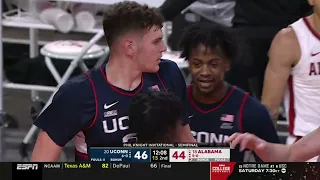 UConn Men's Basketball Highlights v. Alabama 11/25/2022 (PK85 Semifinals)