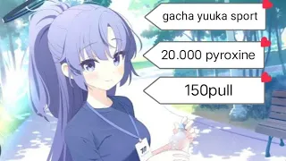 gacha yuuka sport 20.000 pyroxine and 150 pull blue archive