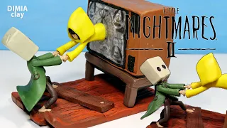 MONO and SIX from the game Little Nightmares 2 (Diorama) | Sculpting figurines from plasticine