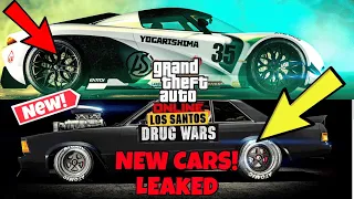 5 NEW CARS COMING WITH THE LOS SANTOS DRUG WARS DLC UPDATE! (LEAKED) GTA ONLINE