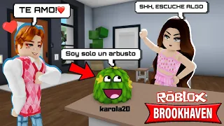 ESPIANDO VECINOS EN BROOKHAVEN SIENDO UN ARBUSTO *SALE MAL* *RETO DE SUSCRIPTORES* karola20 ROBLOX