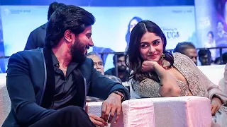 Mrunal Thakur CLOSE Conversation With Dulquer Salmaan At Sita Ramam Pre Release Event | Filmylooks