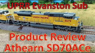 NEW Athearn SD70ACe Product Review along with Review of Athearn ACF 4600 Covered Hoppers Model Train