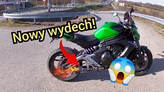 Kawasaki ER6n wymiana wydechu 🔥