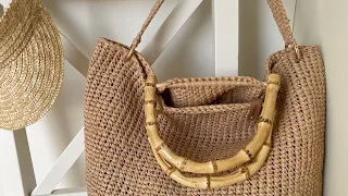 THE WHOLE PROMENADE LOOKS AT MY BAG 😍 😍 😍 BEACH BAG, RAFFIA CROCHET BAG