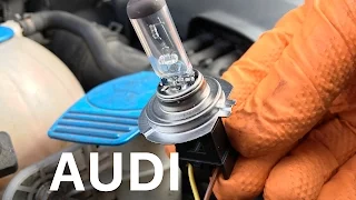 How to replace a dip/low beam bulb in an Audi A3 yourself