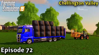 FS19 Timelapse - Chellington Valley Seasons Yr5 Ep 72 COLLECTING THE CLOVER SILAGE BALES