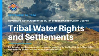 GWAICC Tribal Water Rights and Settlements Meeting (09.10.2020)