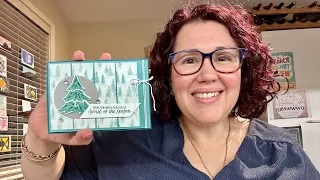 Stampin’ Up! Merriest Trees & Winter Meadow Christmas Stampathon Sketch Card #stampinup #cardmaking