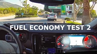 Volvo S90 T6, fuel economy test 2