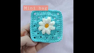 crochet mini bag with me🤗 #shortvideo #shorts #short #handmade #diy #crochet #crochettutorial