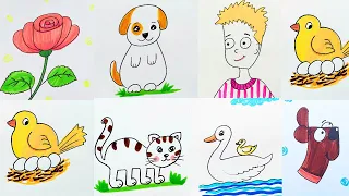 How to Draw Easy | Beginner Drawing Tricks | Funny Drawing Ideas |Craftmerint #viral #drawingtricks