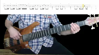 Queensrÿche - Roads To Madness Bass Cover with Playalong Tabs in Video