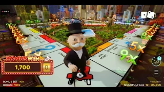 Monopoly big win today!! 4 Roll big win!! Huge profits!!