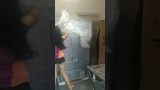 Unboxing LG Refrigerator side by side