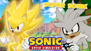 UNLOCKING SUPER SONIC! - Silver Plays Sonic Speed Simulator!