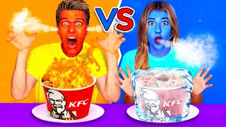 Shocking Hot vs Cold Challenges We Almost Didn't Survive! **Must See** Extreme Hide and Seek Game