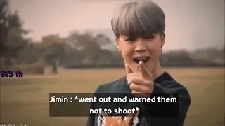 BTS Imagine - When you got scared every night hearing gunshot and fainted in his arms