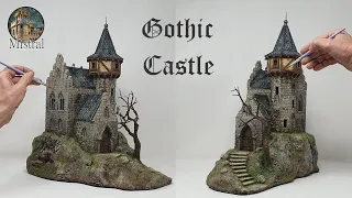 Crafting a Fantasy Castle: Foam, Balsa Wood, and Cardboard | Diorama Tutorial