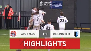 Tom Walker Scores Late Equaliser! | AFC Fylde 1-1 Gillingham | Emirates FA Cup 2022-23