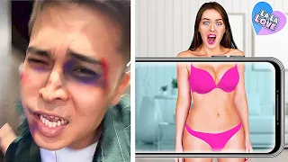 DESAFIO EXTREMO DE PEGADINHAS | MENINOS VS. MENINAS NA GUERRA DE PEGADINHAS DO TIKTOK