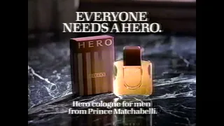 Hero Cologne by Prince Matchabelli Commercial (1989) (VHS Rip)