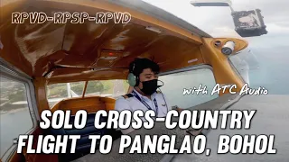 SOLO CROSS-COUNTRY FLIGHT to Panglao International Airport | Royhle Aviation Academy | ATC Audio