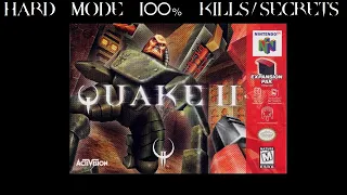 [4K] N64 Quake 2 - All 19 Main levels: Hard, 100% Kills and 100% Secrets