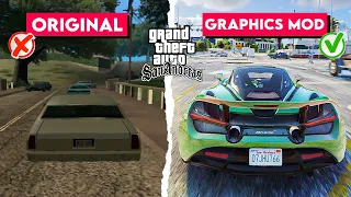 😍 GTA San Andreas High Graphics Mod For Low End PC | How To INSTALL Graphics Mod in GTA San Andreas