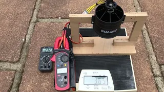 FMS 90mm edf 1950kv static trust test (6 degree timing)