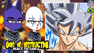 Gods of Destruction React to Goku | Dragon Ball | Gacha React  🇺🇲🇧🇷