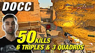 D0cC CRAZY dust2 faceit game (50 kills) 6 Triples!😨CSGO D0cC POV