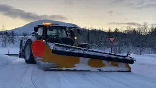 POV! Snow Blizzard in Northern Norway! Snow Removal with Valtra