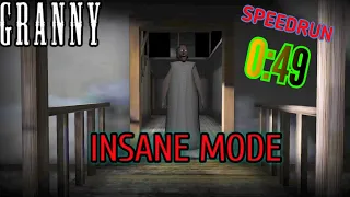 Granny 1.1 - Insane mode, speedrun in 0:49