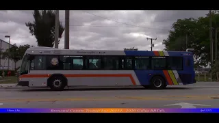 Bus ride on board Broward County Transit bus 20054.   2020 Gillig BRT40