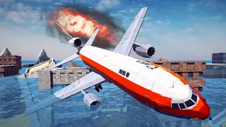 Realistic Fictional Airplane Crashes and Water Landings #1 - Besiege