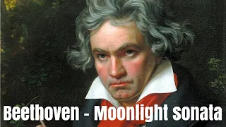 Beethoven - Moonlight sonata with rain| 1hour