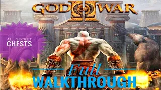 God Of War 2 Remastered Full Walkthrough || All hidden chests | No Commentry