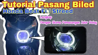 Pasang lampu biled motor honda beat streed