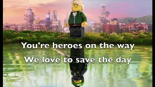 The LEGO Ninjago Movie "Heroes" Full Lyrics video