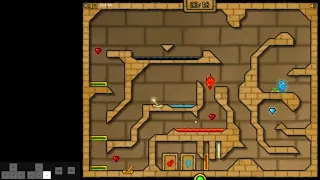 Fireboy and Watergirl 2 Level 8 100% 2 player speedrun in 38 seconds