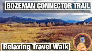 Nature Walks - Bozeman Connector Trail - Sunny afternoon Virtual Nature Hike - City Walks 4K