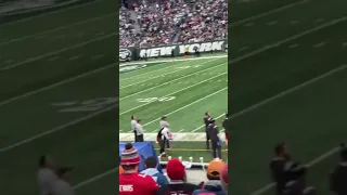Antonio Brown Takes His Jersey Off ( On Sideline vs Jets )
