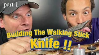 Building The Walking Stick With Knife !! part 1