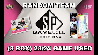 Break #7820 3 BOX 2023 24 Upper Deck SP Game Used Edition Random Teams