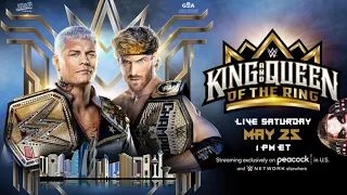 WWE 2K24 Cody Rhodes Vs. Logan Paul KING & QUEEN OF THE RING Double Title match Simulation.