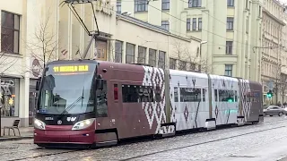 Festive tram in Rīga / Svētku tramvajs Rīgā 🇱🇻🇱🇻🇱🇻 (13.11.23-17.11.23)