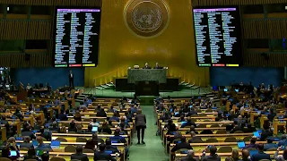 Assembleia Geral da ONU exige 'retirada imediata' das tropas russas da Ucrânia | AFP