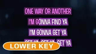 One Way or Another (Teenage Kicks) (Karaoke Lower Key) - One Direction